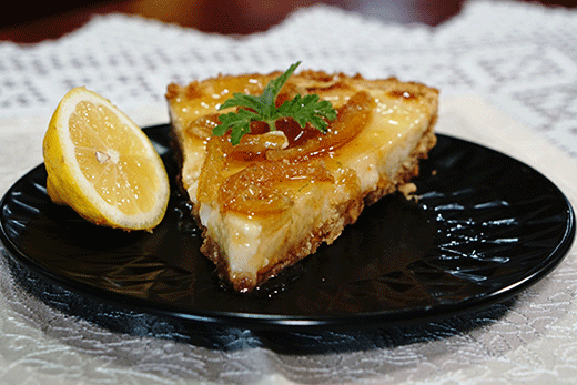 εύκολη λεμονόπιτα με καραμελωμένα λεμόνια-lemon pie